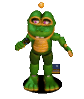 Happy Frog Freddy Fazbear'S Pizzeria Simulator Sticker