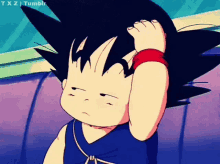 Kid Goku Kid Goku Scratching Head GIF - Kid Goku Kid Goku Scratching Head GIFs