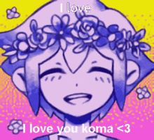 I Love You Koma Omori GIF - I Love You Koma Omori Basil GIFs