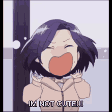 Anime Im Not Cute GIF - Anime Im Not Cute Scream GIFs
