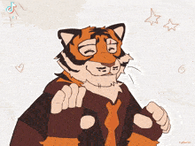 a drawing of a tiger with the name ryderol on it