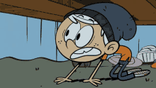 Hiding Under The Bed GIF - Loud House Loud House Gifs Nickelodeon GIFs