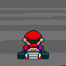 2d Mario Kart GIF