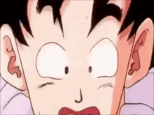 Goku Super Saiyan GIF - Goku Super Saiyan Shocked Face GIFs
