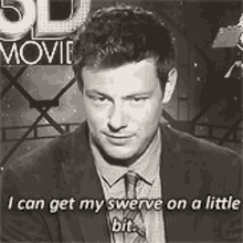 cory monteith glee i can get my swerve on a little bit
