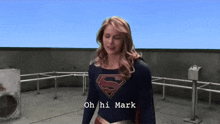 Supergirl Oh Hi Mark GIF - Supergirl Oh Hi Mark The Room GIFs