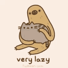 natiomal lazy day happy lazy day pusheen sloth
