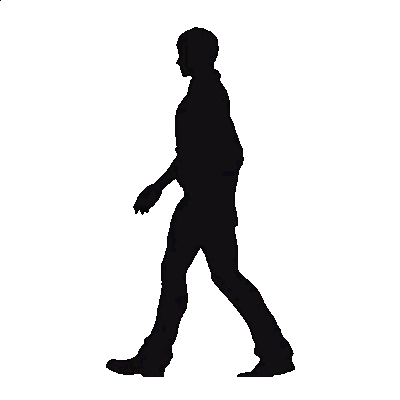 Walk Walking Sticker - Walk Walking Silhouette - Discover & Share GIFs