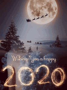 Wishing You Happy New Year GIF - Wishing You Happy New Year Happy2020 GIFs