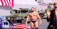 rusev entrance wwe tribute to the troops wrestling