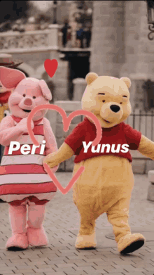 yunus peri yunus holding hands hearts winnie the pooh