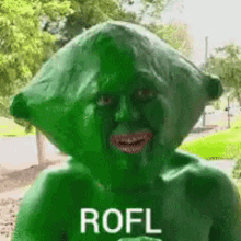 Green Man Rofl GIF - Green Man Rofl GIFs