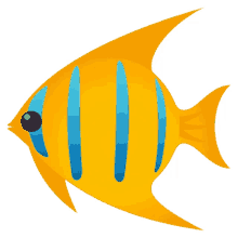 tropical fish nature joypixels colorful fish herbivorous