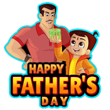 Happy Fathers Day Abhimanyu GIF - Happy Fathers Day Abhimanyu Chhota Bheem GIFs