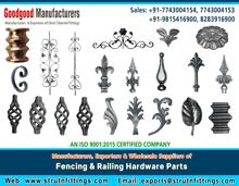 an advertisement for goodgood manufacturers shows a variety of wrought iron items