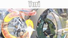 a video game with yuri written on the top of it