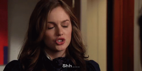 Shh Blair Waldorf GIF - Shh Blair Waldorf Gossip Girl - Discover