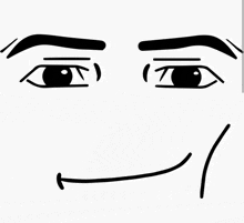 a black and white drawing of a person 's face with a smile on it
