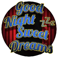 a graphic that says good night sweet dreams