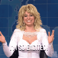 im so excited dolly parton saturday night live im really excited i cant wait