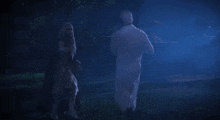 a blurry picture of a man in a white shirt and tie