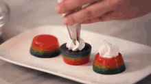 Double Rainbow Cake Jelly Shots GIF - Vodka Dessert Drinks GIFs