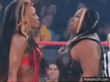 Awesome Kong Face To Face GIF - Awesome Kong Face To Face Wrestling GIFs