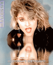 Madonna Water GIF