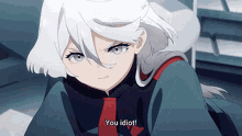 Gundam The Witch From Mercury Miorine Rembran GIF - Gundam The Witch From Mercury Miorine Rembran You Idiot GIFs