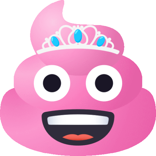 Queen Pile Of Poo Sticker - Queen Pile Of Poo Joypixels Stickers