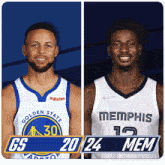 Golden State Warriors (20) Vs. Memphis Grizzlies (24) First-second Period Break GIF - Nba Basketball Nba 2021 GIFs