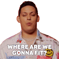 Where Are We Gonna Fit Salina Estitties Sticker - Where Are We Gonna Fit Salina Estitties Rupauls Drag Race Stickers