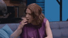 Ellie Kemper Ba GIF - Ellie Kemper Smoke Smoking GIFs