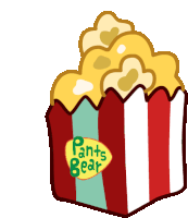Popcorn Eating Popcorn Sticker