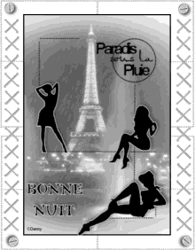 Bonne Nuit Paris Pluie Rain GIF