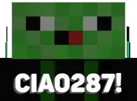 a picture of a minecraft character with the words cia0287 written below it