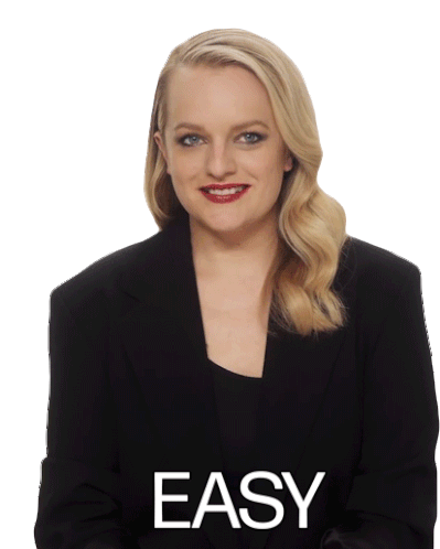 Easy Elisabeth Moss Sticker - Easy Elisabeth Moss Easy Peasy Stickers