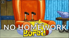 No Homework Sponge Bob GIF - No Homework Sponge Bob Bored GIFs