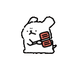 a cartoon hamster is holding a pair of scissors .