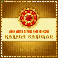 Wish You A Joyful And Blessed Raksha Bandhan Gifkaro GIF - Wish You A Joyful And Blessed Raksha Bandhan Gifkaro Happy Raksha Bandhan GIFs
