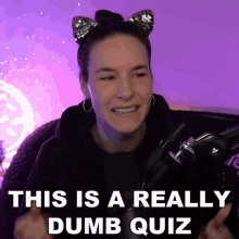 This Is A Really Dumb Quiz Cristine Raquel Rotenberg GIF - This Is A Really Dumb Quiz Cristine Raquel Rotenberg Simply Not Logical GIFs