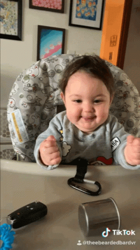excited baby gif