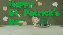 Kitty Inu St Patrick GIF - Kitty Inu St Patrick Green GIFs