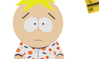 Youve Been Fined Butters Stotch Sticker - Youve Been Fined Butters Stotch South Park Stickers