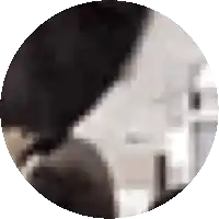 a blurry picture of a person in a circle