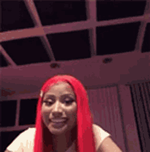 Nicki Minaj Laughing GIF - Nicki Minaj Laughing Red Hair GIFs