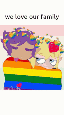 We Love Our Family We Are Proud GIF - We Love Our Family We Are Proud Pride Flags GIFs