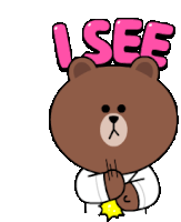 Brown Cony Sticker - Brown Cony Line Stickers