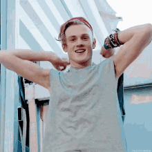 Tristan Evans Being A Cutie GIF - Thevamps Tristanevans Smile GIFs