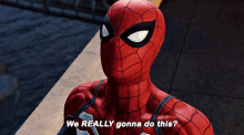 Spider Man Ps4 GIF - Spider Man Ps4 We Really Gonna Do This GIFs